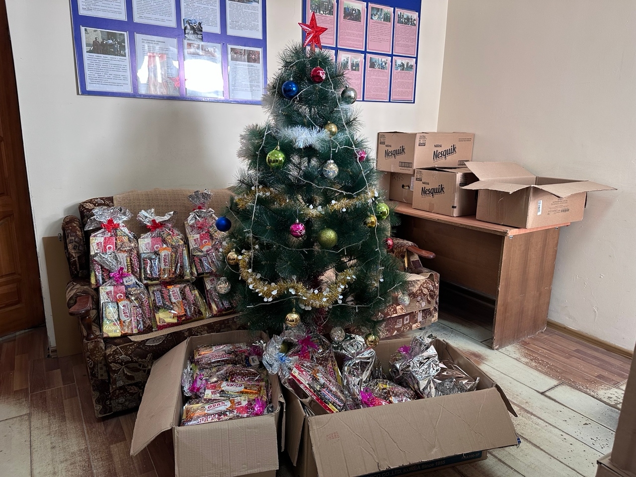 Новогодние подарки детям от Благотворительного фонда «Иман»
